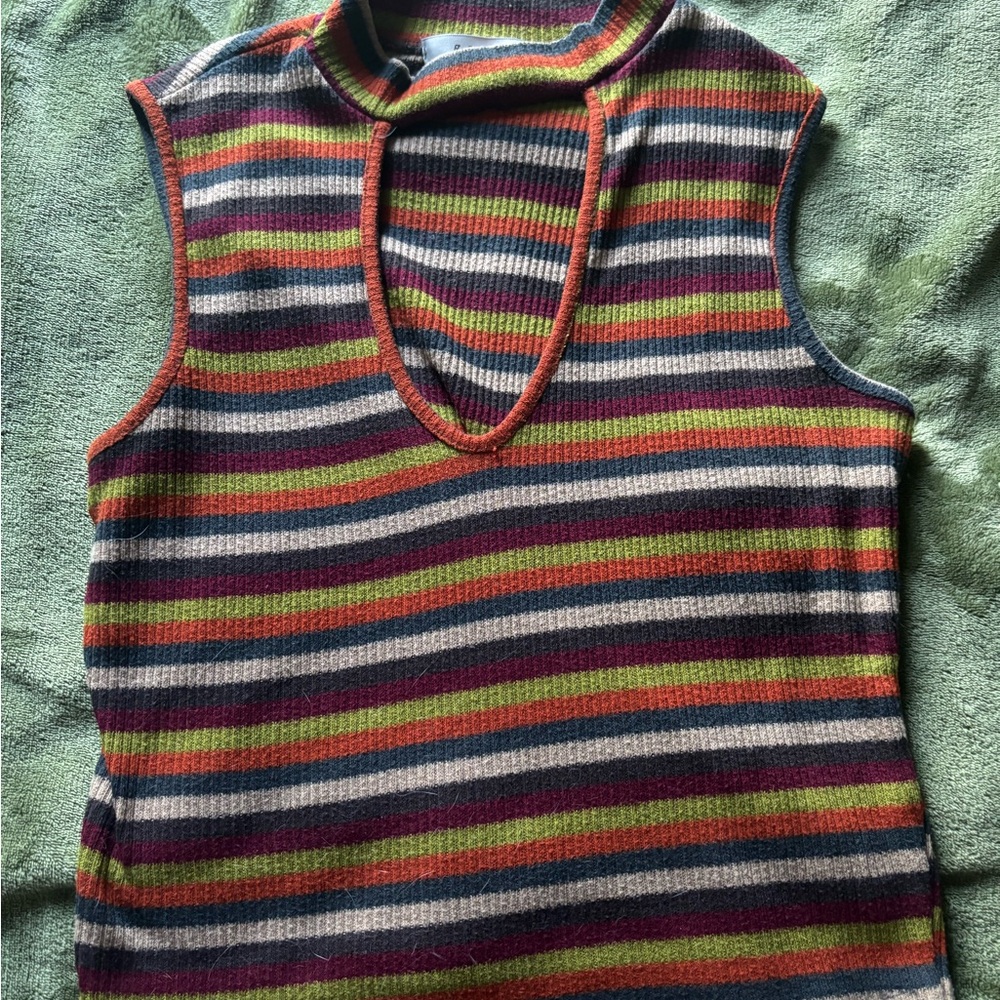 Gaze Multicolor Striped Tank Top